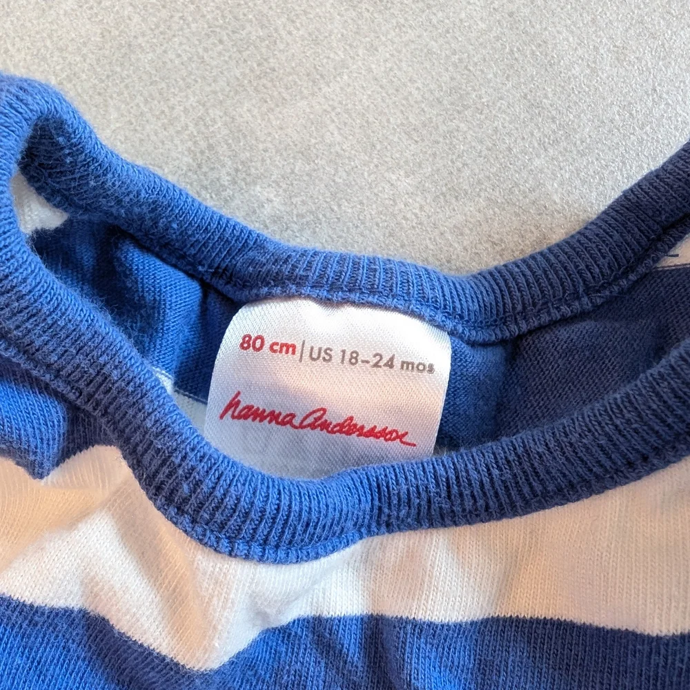 Striped Blue and White Diaper Cover Set